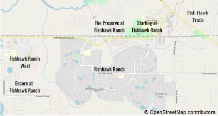 fishhawk ranch map tampa bay area